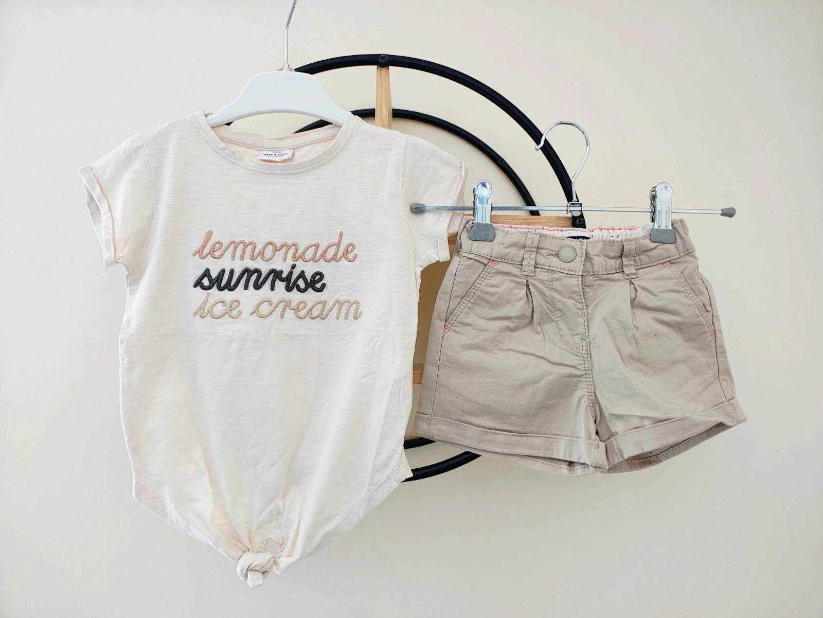 36 mois 3 ans ensemble été teeshirt tape a l'oeil et short kiabi